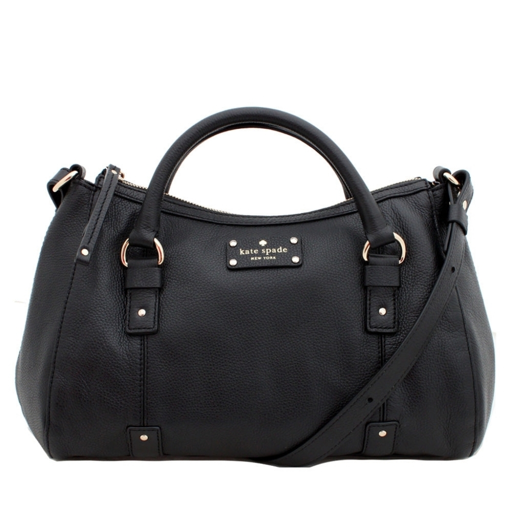 💎 kate spade NY Black Berkshire Road Bernie Convertible Satchel - Flawed Gem